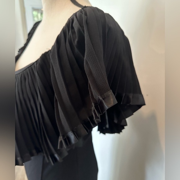 Ya Ya & Co. Black Accordion style top romper one piece jumpsuit SZ M - Picture 4 of 7